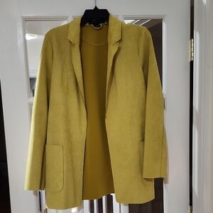 Joan Vass Mustard Blazer